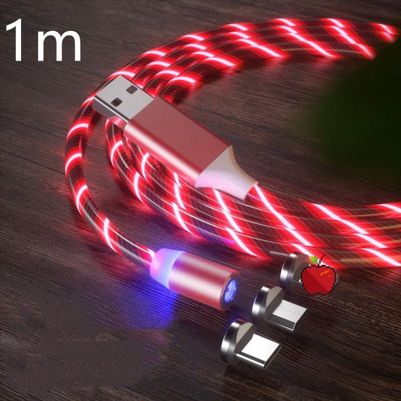 Magnetic Charging Cable Streamer Fast Charging Cable Lighting Micro USB Cable LED Magnet Charger Type - C Cable - Open Season Industries