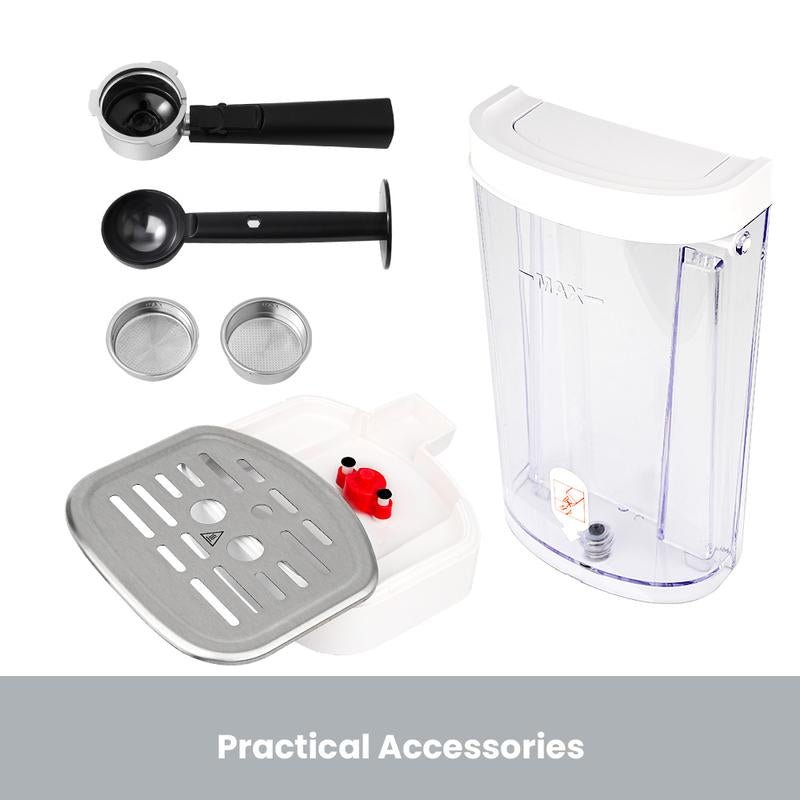 【Springtok】Gevi 20 Bar Espresso Coffee Machine , Automatic Coffee Maker with Milk Frother Steam Wand - Open Season Industries