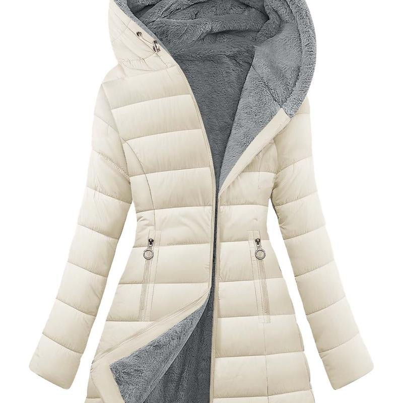 UMIPUBO Women'S Winter Windproof Fur Warm Slim Fit down Jacket - Waterproof Long Ski Coat for Commuting - Open Season Industries