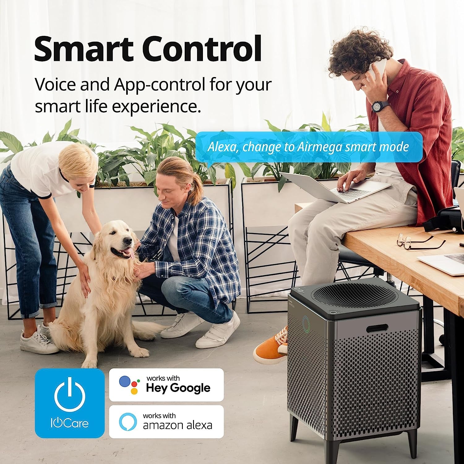 Airmega 400S(G) App - Enabled Smart Technology Compatible with Amazon Alexa True HEPA Air Purifier, Covers 1,560 Sq. Ft, Graphite - Open Season Industries