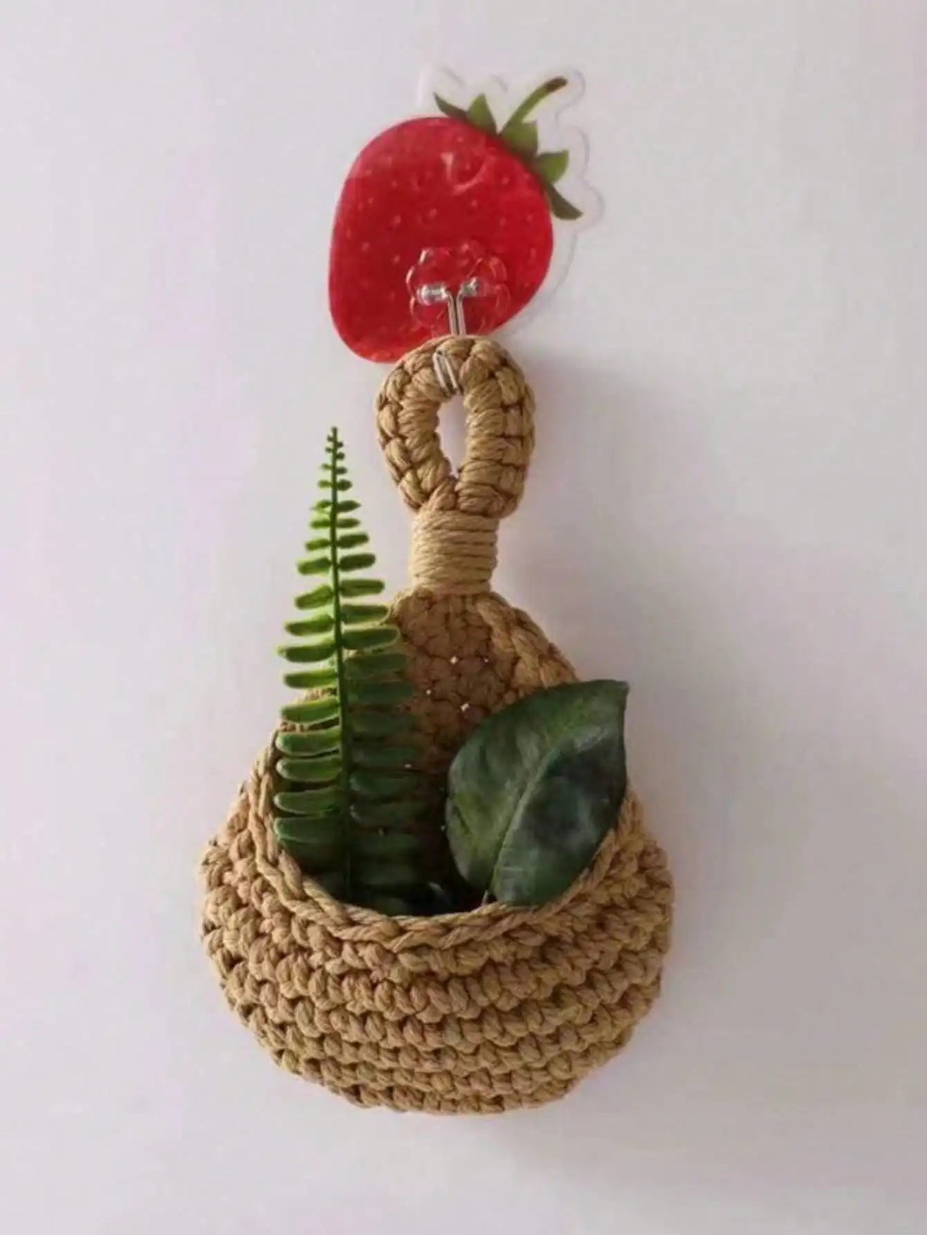 Wall Decor Hanging Basket, Bohemian Woven Basket Planting Planter Container Teardrop Shape Suitable for Vegetables and Fruits - Open Season Industries