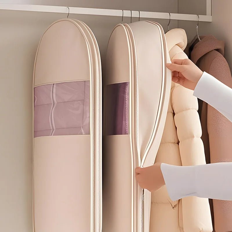 Premium Compression Storage Bags for down Jackets & Luxury Clothing - Dust - Proof Wardrobe Organizers with Space - Saving Design - Open Season Industries