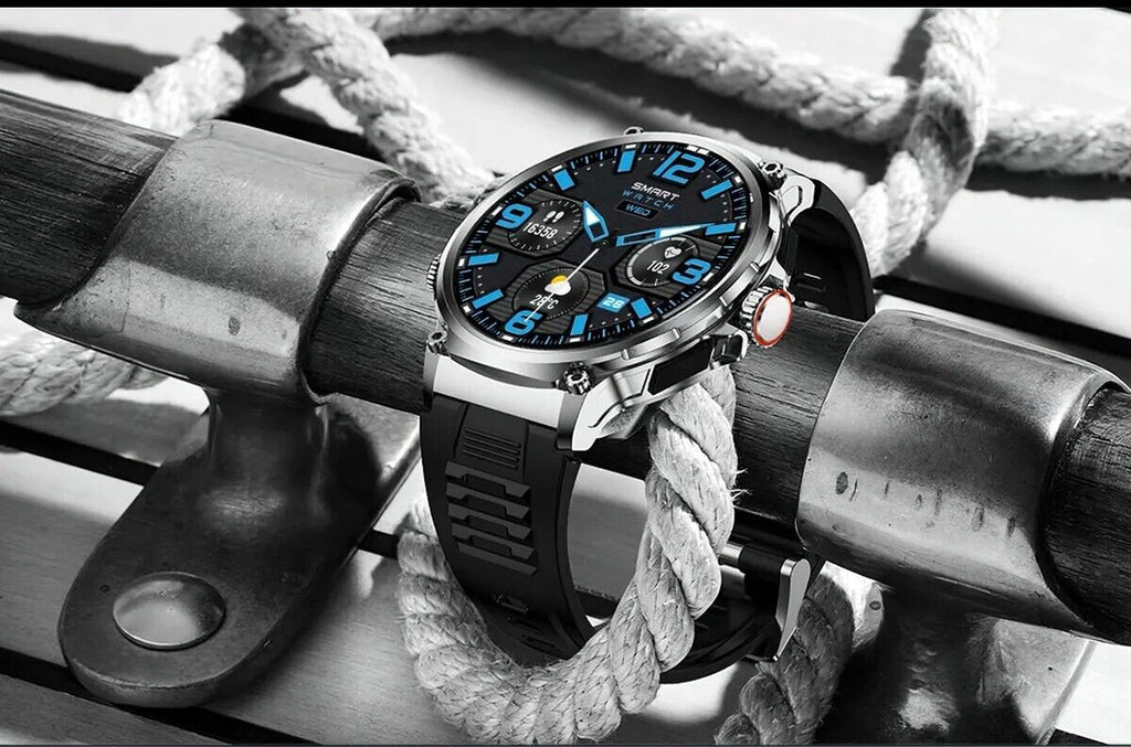 1.85" Ultra HD Smartwatch GPS Bluetooth Call Health Monitoring Watch Gym Gift - Open Season Industries