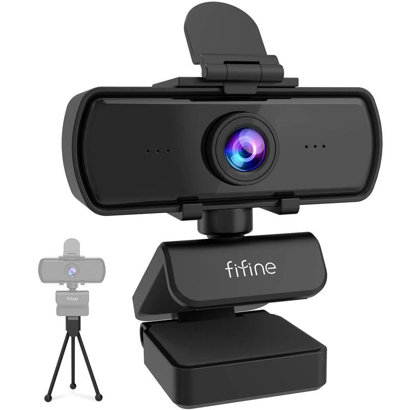 FIFINE K420 2K Computer Webcam Including Tripod Stand with for OBS Streaming, Zoom Meeting on Pc/Laptop - Open Season Industries