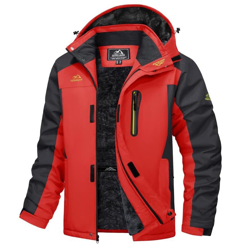 MAGCOMSEN Men'S Winter Coats Water Resistant Snow Ski Jacket Fleece Lined Parka 4 Pockets - Open Season Industries