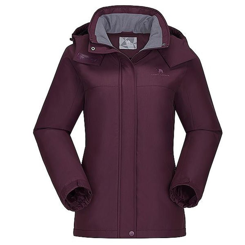 CAMEL CROWN Women'S Winter Outerwear Waterproof Ski Snow Jacket Warm Fleece Jacket Parka Raincoat with Multiple Pockets Sport Jacket - Open Season Industries