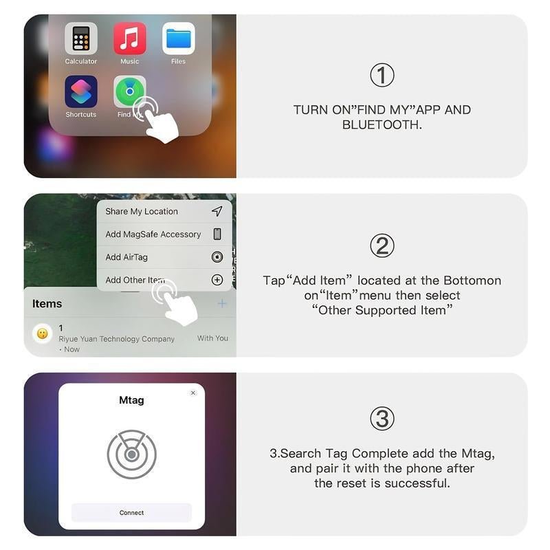 [Summer Deals] Tukio GPS Tracker for Cars & Pets - Mini Clear Design, Weatherproof Case, Anti - Lost Device, Works with Apple Find My Ios Only, IP67 Waterproof, Replaceable Battery Protection - Open Season Industries