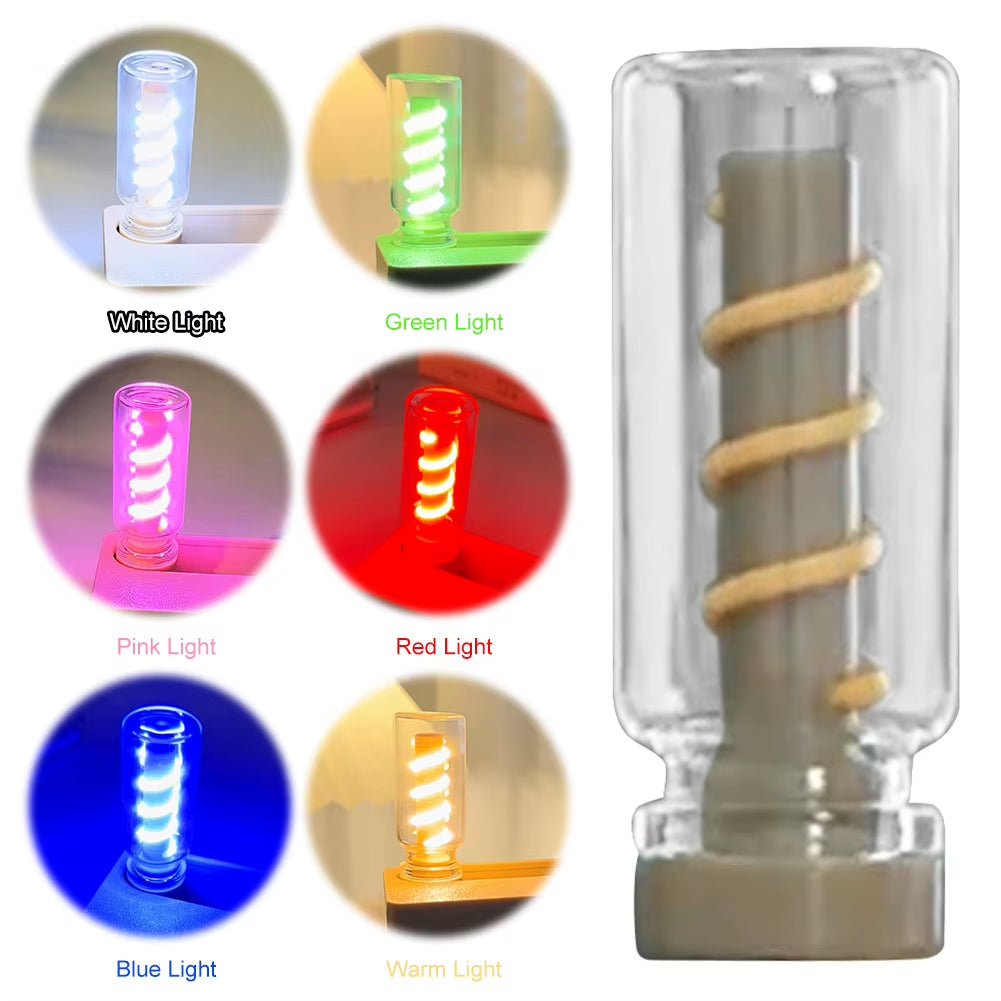 Manual Mechanical Flip Flexible Light Relieve Stress Magnetic Ambient Light Table Night Light Ornament for Indoor Outdoor - Open Season Industries