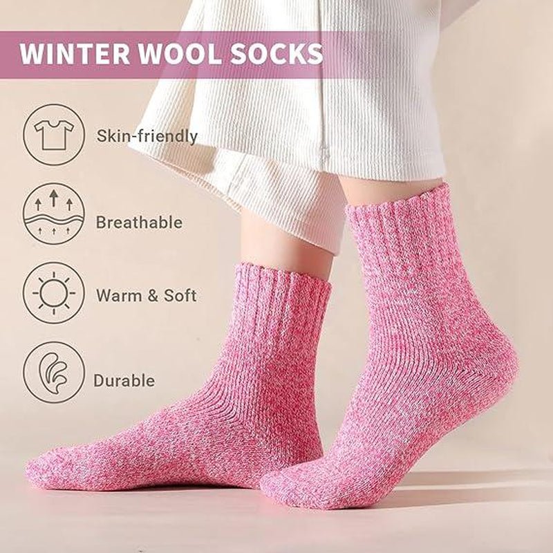 Winter Warm Wool Socks for Women Men, Soft Cozy Socks, Crew Socks Boot Socks for Women Men - Open Season Industries