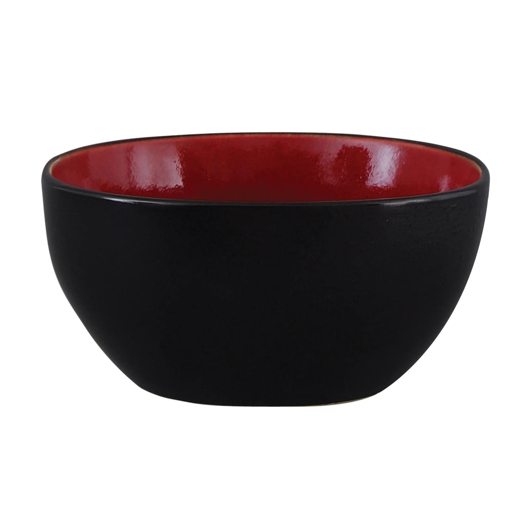 Soho Lounge Square 16 - Piece Dinnerware Set - Red - Open Season Industries