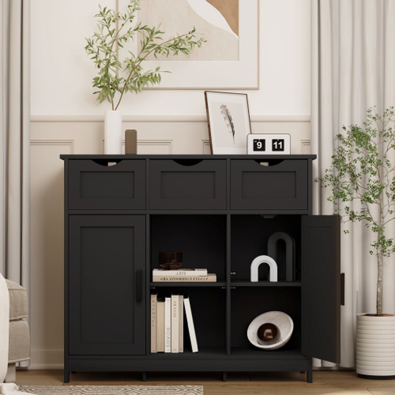 Storage Cabinets,Wooden Floor Cabinet,With Drawers and Shelves Storage Cabinets,Accent Cabinet for Living Room,Bedroom,Bathroom Furniture Home Decor - Open Season Industries