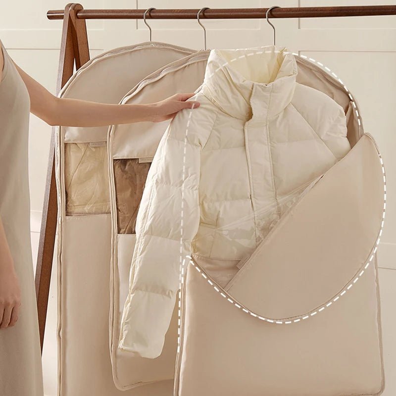 Premium Compression Storage Bags for down Jackets & Luxury Clothing - Dust - Proof Wardrobe Organizers with Space - Saving Design - Open Season Industries