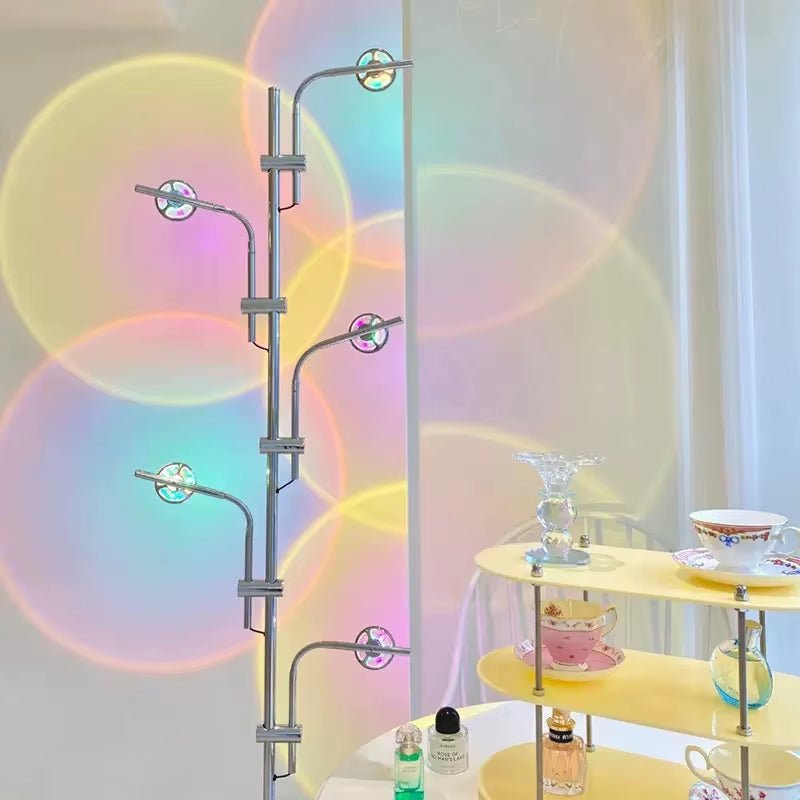 Sunset Lamp Rainbow Atmosphere Night Light Sunset Light for Bedroom Room Decoration Background Wall Sunset Floor Lamp - Open Season Industries