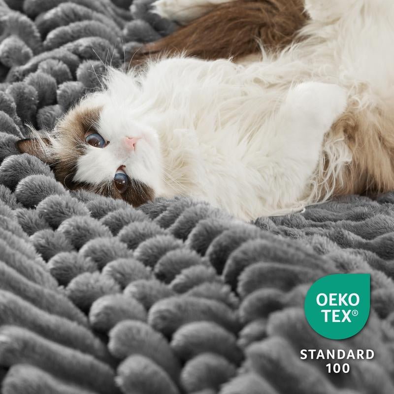 【Deal 'S for You】Bedsure Striped Sherpa Blanket Super Soft Cozy Plush Fleece Flannel Solid Modern Lightweight Comforter - Open Season Industries