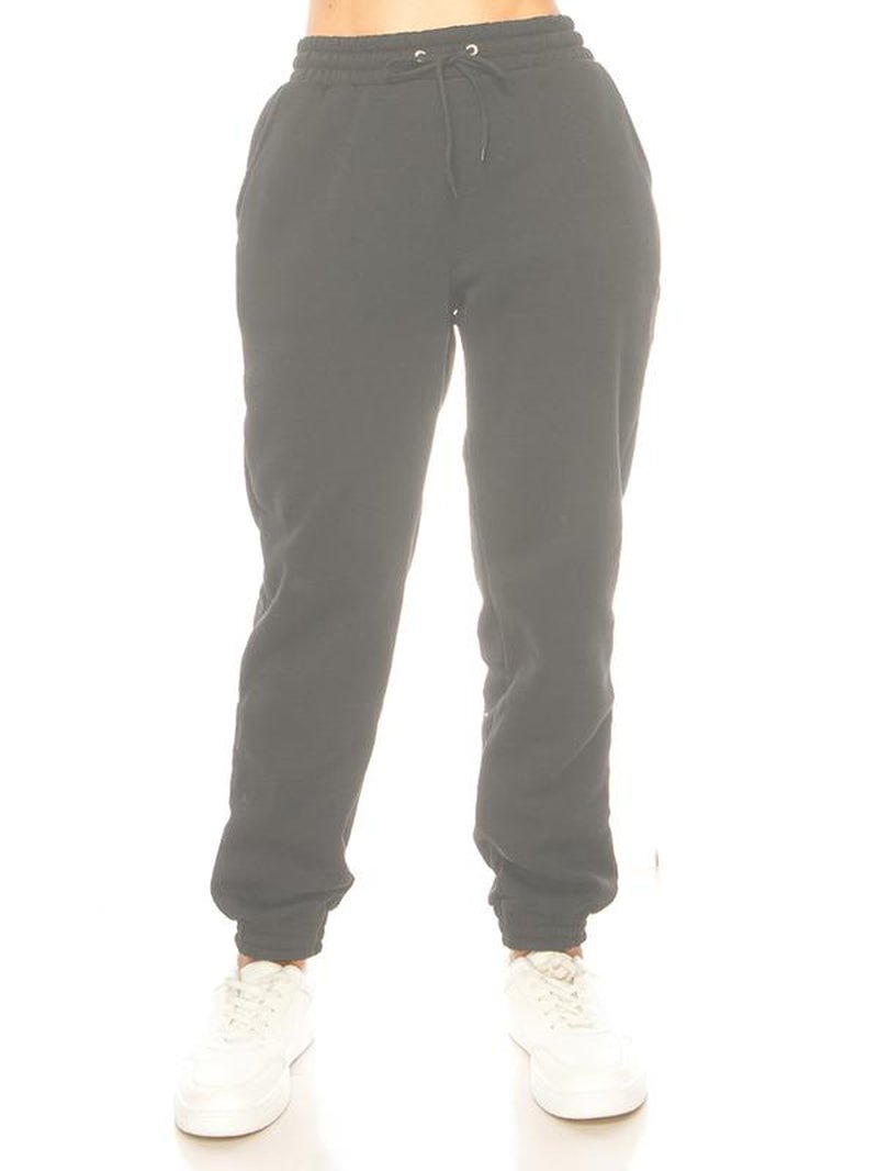 Women'S Sweatpants Winter Warm Fleece Lined Sweatpants with Pockets Fleece Jogger Pants - Open Season Industries