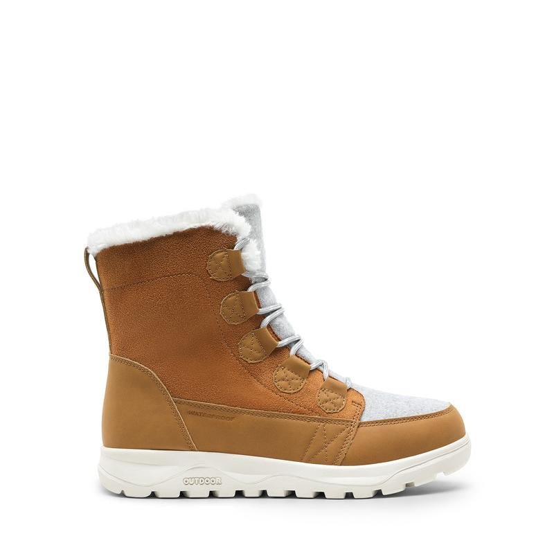 DREAM PAIRS Women'S Winter Snow Boots Lace up Warm Comfortable Faux Fur Lining Outdoor Ankle Booties - Open Season Industries
