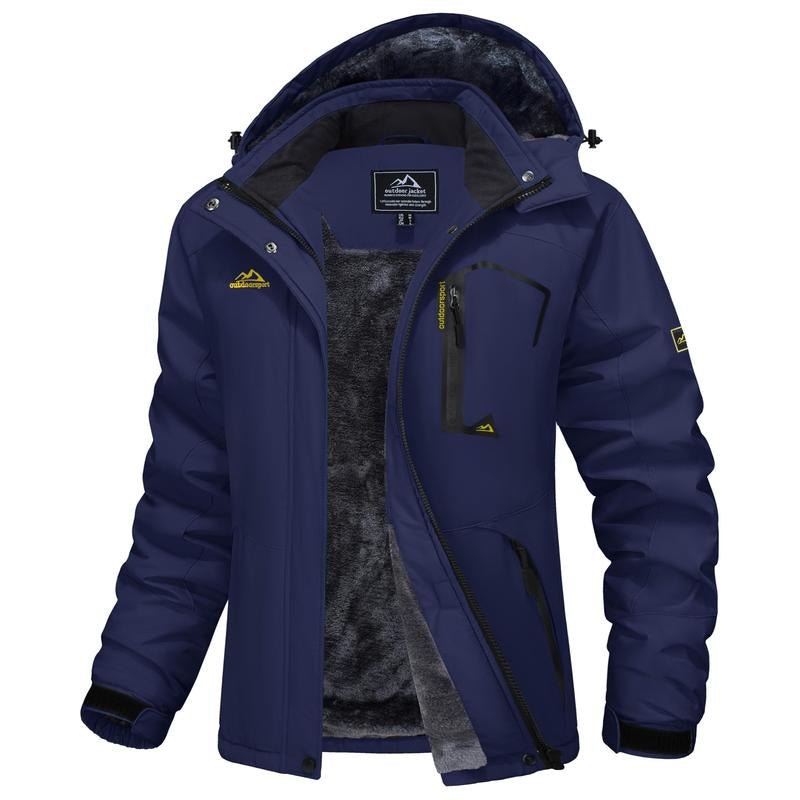MAGCOMSEN Women'S Waterproof Ski Jacket Hooded Fleece Lined Warm Winter Jacket Snow Coat Mountain Windproof Rain Windbreaker - Open Season Industries