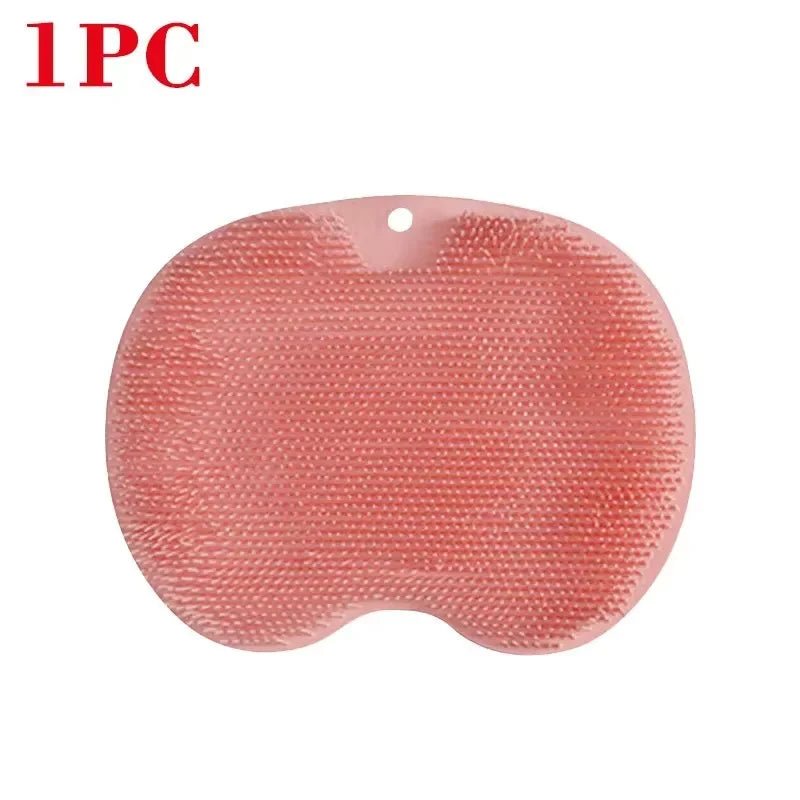 Bathing anti Slip Mat Exfoliating Shower Massage Scraper Bathroom Non - Slip Bath Mat Back Massage Brush Silicone Foot Wash Mat - Open Season Industries