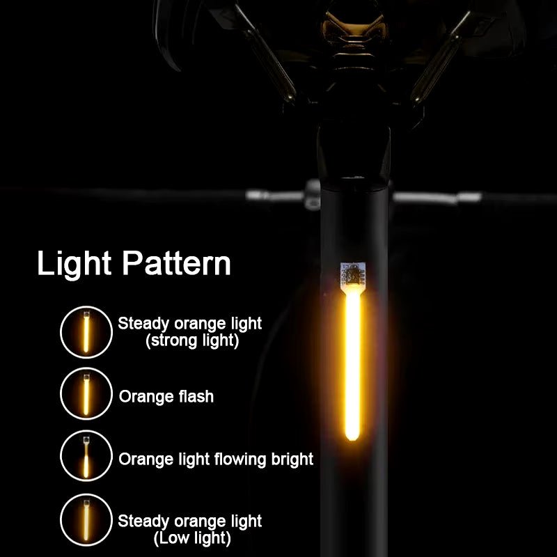 Bike Tail Light LED Rear Lamp Warning Light Waterproof Bicycle Lights USB Rechargeable Cycling MTB Road Bike Rear Flashlight - Open Season Industries
