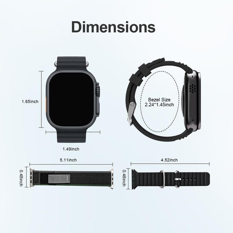 Lightweight 41Mm Smart Watch for Men and Women, 1.72 Inch Display, Bluetooth Calls, 120+ Sports Modes & Real - Time Health Monitoring, Live Special - Open Season Industries