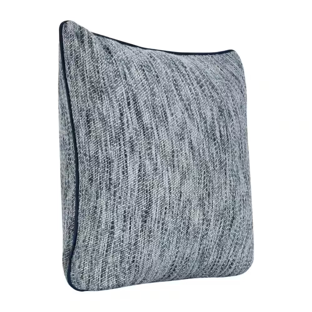 Sam Blue Abstract Feather 5 X In. 22 In. Throw Pillow - Open Season Industries