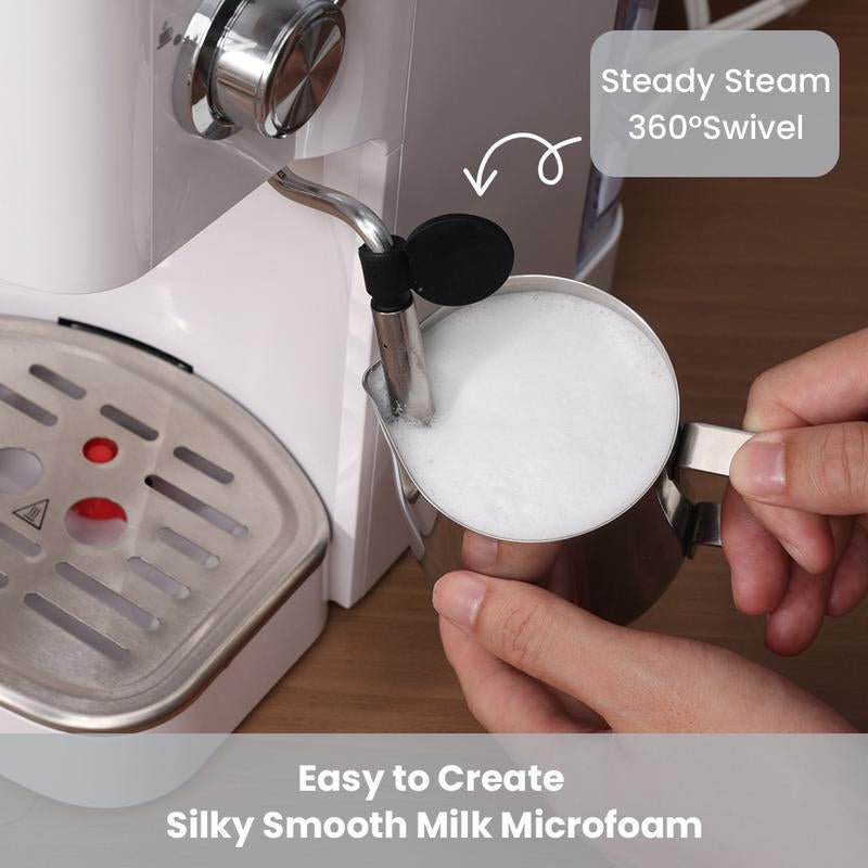 【Springtok】Gevi 20 Bar Espresso Coffee Machine , Automatic Coffee Maker with Milk Frother Steam Wand - Open Season Industries