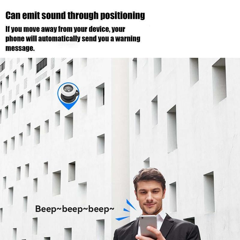 [Summer Deals] Tukio GPS Tracker for Cars & Pets - Mini Clear Design, Weatherproof Case, Anti - Lost Device, Works with Apple Find My Ios Only, IP67 Waterproof, Replaceable Battery Protection - Open Season Industries