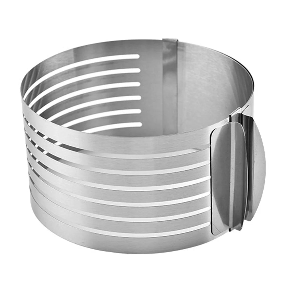 20CM 30CM Adjustable round Bread Cake Cutter Slicer Stainless Steel Cake Cutter 7 Layers Slicer Mousse Ring Mould Baking Gadgets - Open Season Industries