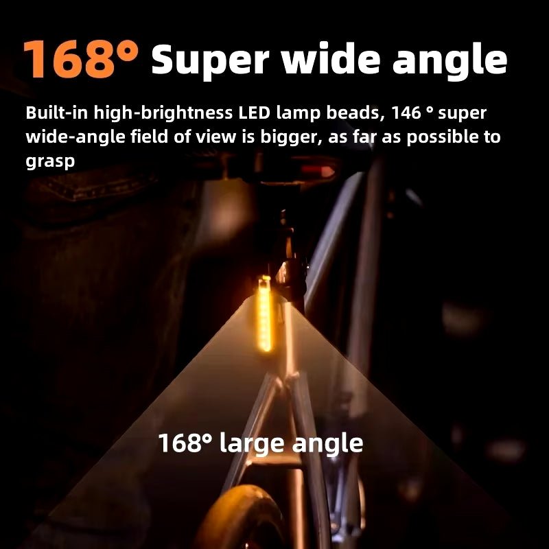 Bike Tail Light LED Rear Lamp Warning Light Waterproof Bicycle Lights USB Rechargeable Cycling MTB Road Bike Rear Flashlight - Open Season Industries