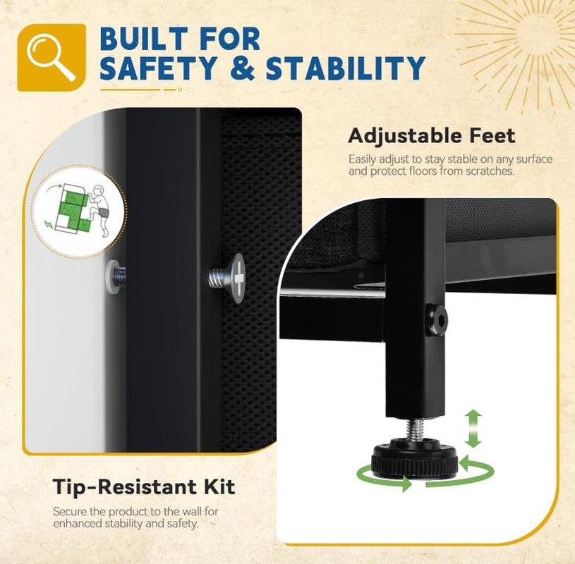 YITAHOME 16 Drawer Dresser, Tall Fabric Drawer, Large Chest of Drawers, Storage Organizer Closet Living Room Entryway with Sturdy Metal Frame and Wooden Top - Open Season Industries