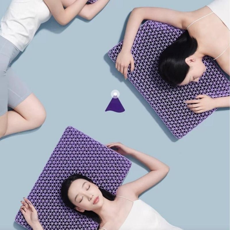 TPE Elastic Pillow, 100% Elastic Grid, Breathable Mesh Cover, Oversized Cool Ergonomic Design for Summer Travel, Neck & Shoulder Pain Relief, All - Season Comfort, Washable, Tiktok Springtok Sleep Essential - Open Season Industries