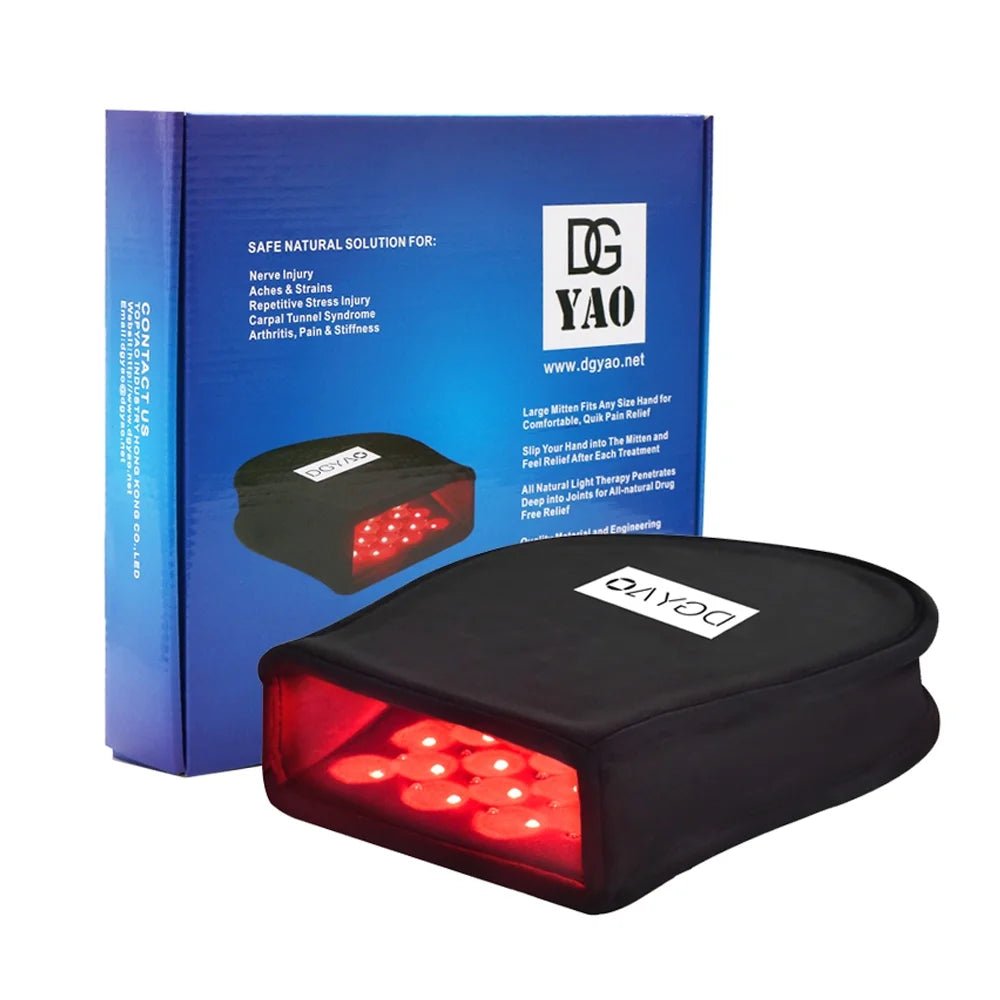 Red Light & Infrared Light for Hand - Body and Muscle Relaxation LED Light Mitten Home Use - Open Season Industries