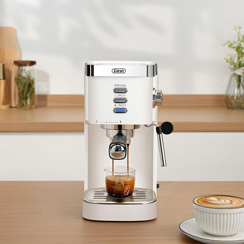 【Springtok】Gevi 20 Bar Espresso Coffee Machine , Automatic Coffee Maker with Milk Frother Steam Wand - Open Season Industries