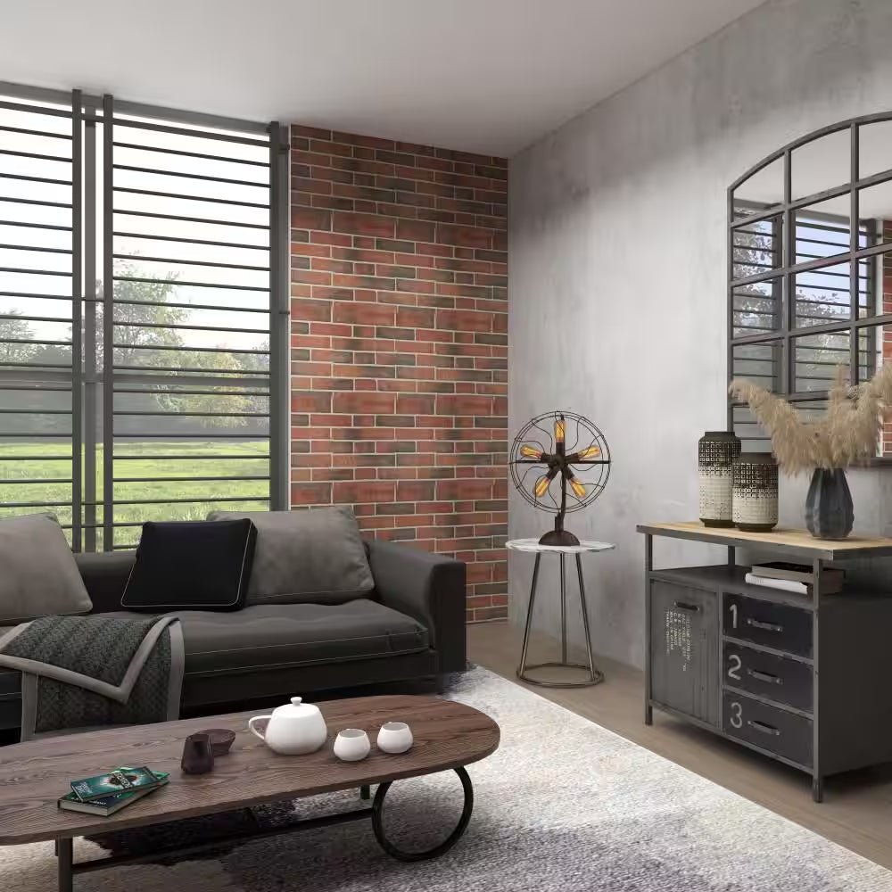 24 In. Bronze Metal Vintage Fan Shape 5 Light Task and Reading Table Lamp - Open Season Industries