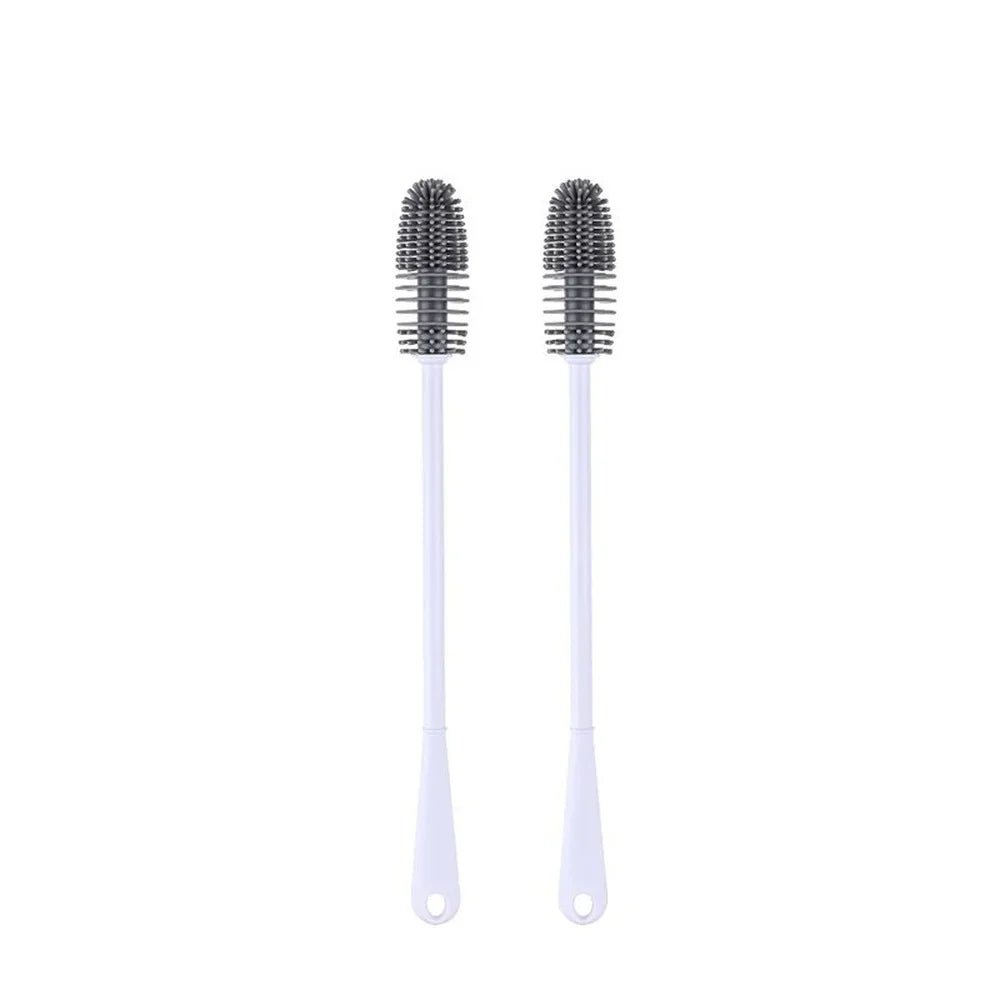 Silicone Milk Bottle Brush Long Handle Cup Brush Handheld Soft Head Food Grade Watering Kitchen Household Cleaning Brushes - Open Season Industries