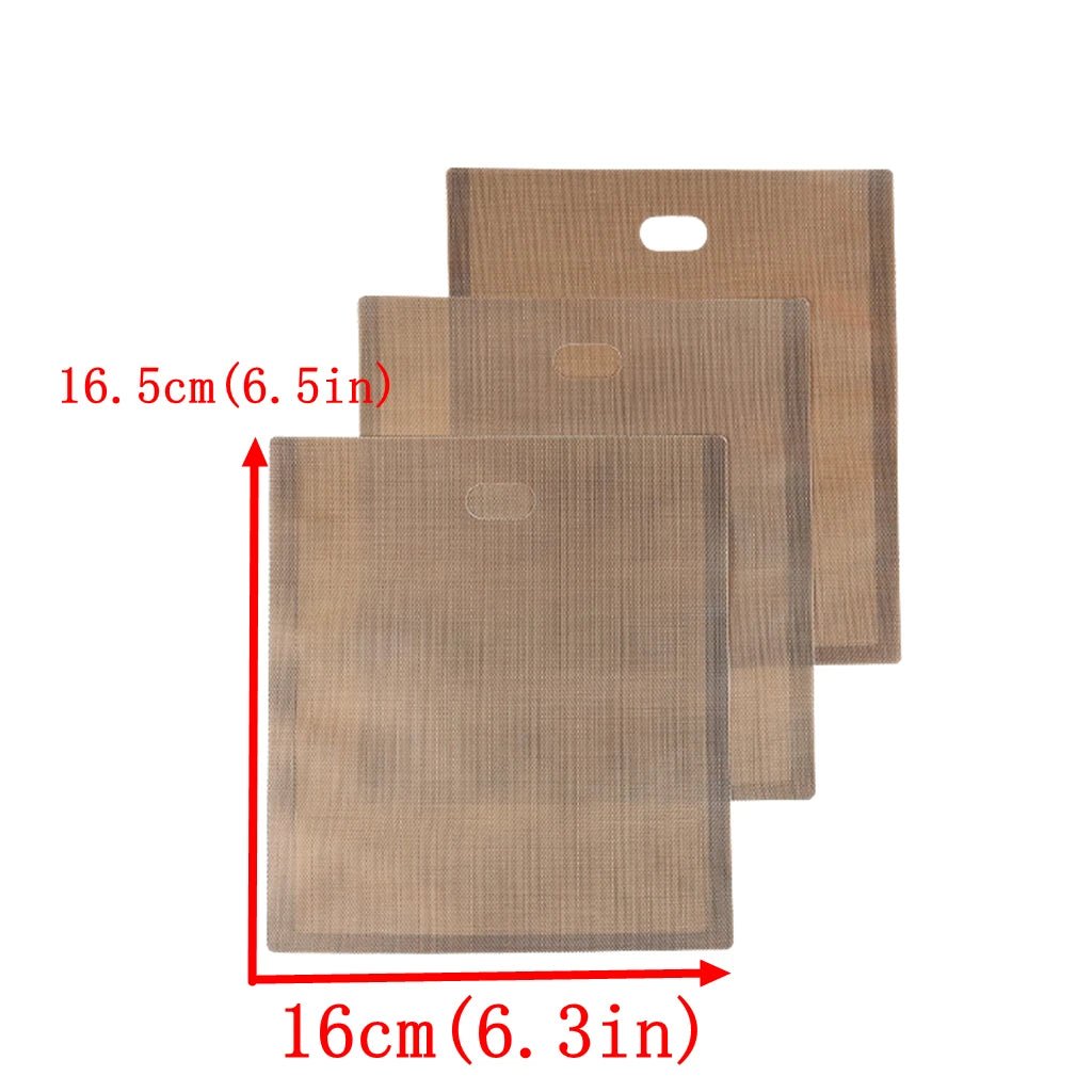 3 PC Reusable Toaster Bag Non Stick Bread Bag Sandwich Bags Fiberglass Toast Microwave Heating Pastry Tools - Open Season Industries