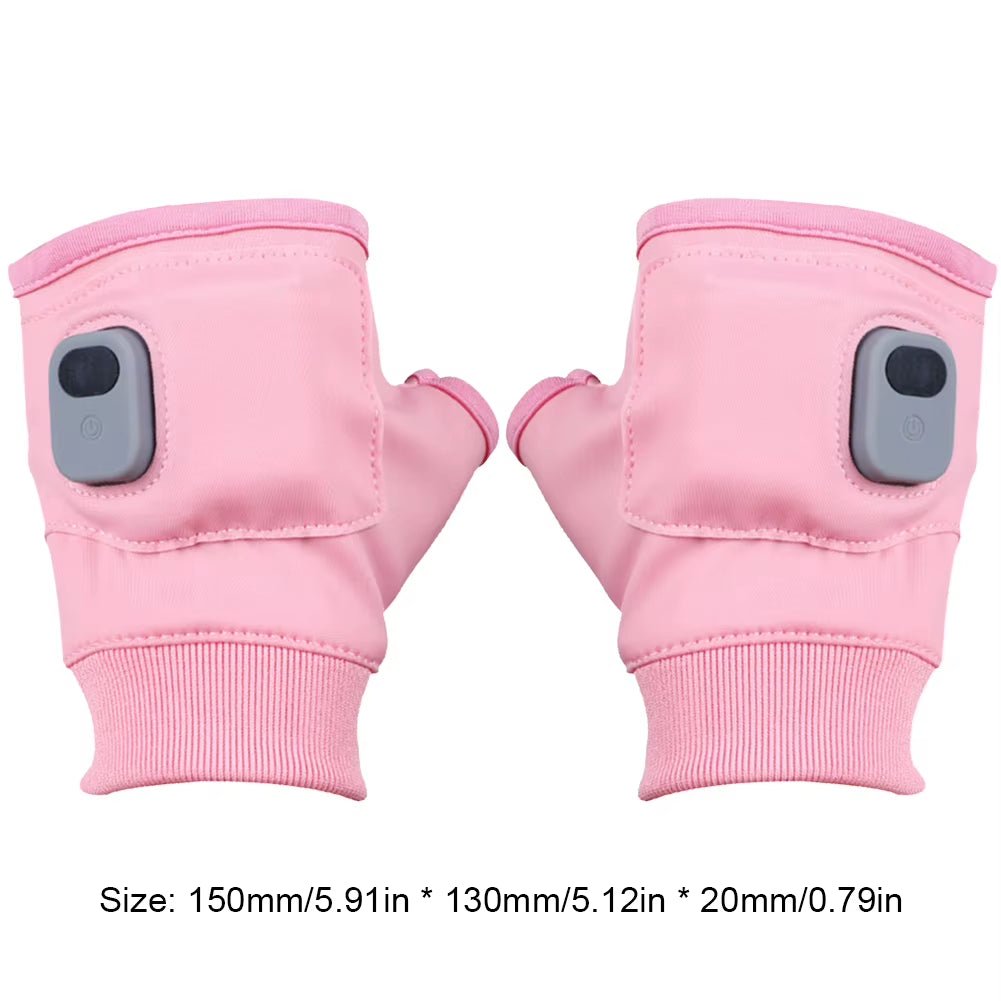 Touchscreen Heating Gloves Rechargeable Winter Warm USB Electric Heated Gloves Fingerless Hand Warmer Thermal for Skiing Gloves - Open Season Industries