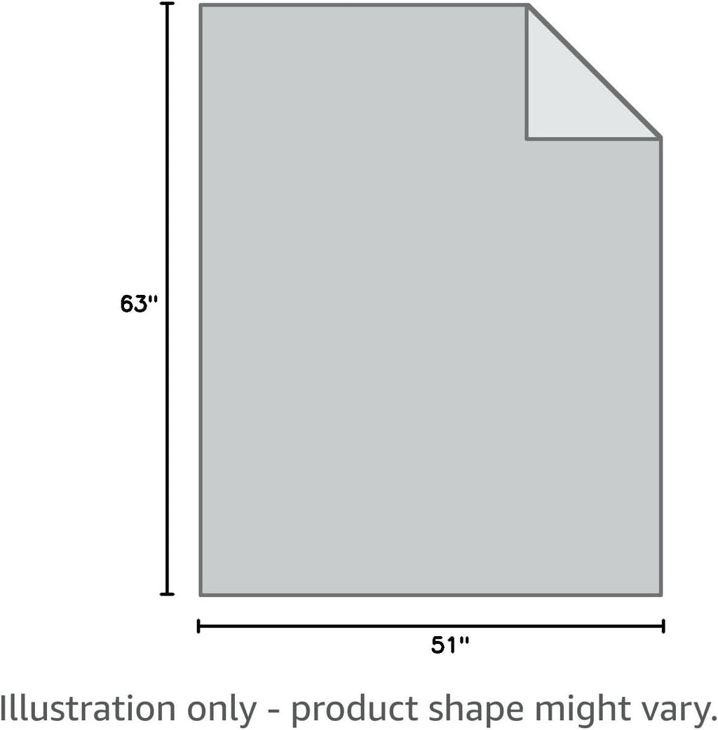 Sherpa Blanket Fleece Throw – 51X63, Grey & White – Soft, Plush, Fluffy, Fuzzy, Warm, Cozy, Thick – Perfect for Couch, Bed, Sofa, Chair - Christmas Blanket Gift for Winter - Open Season Industries