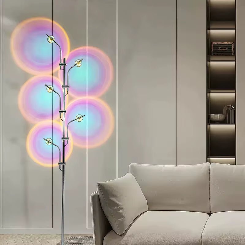 Sunset Lamp Rainbow Atmosphere Night Light Sunset Light for Bedroom Room Decoration Background Wall Sunset Floor Lamp - Open Season Industries