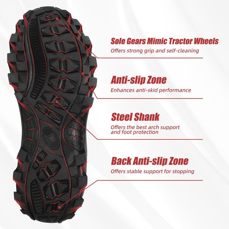 Trudave Rubber Boots for Men & Women, Waterproof Insulated Work Rain Boots, Anti - Slip Outdoor Mud Boots for Working, Hunting, Fishing Shoe Rainproof - Open Season Industries
