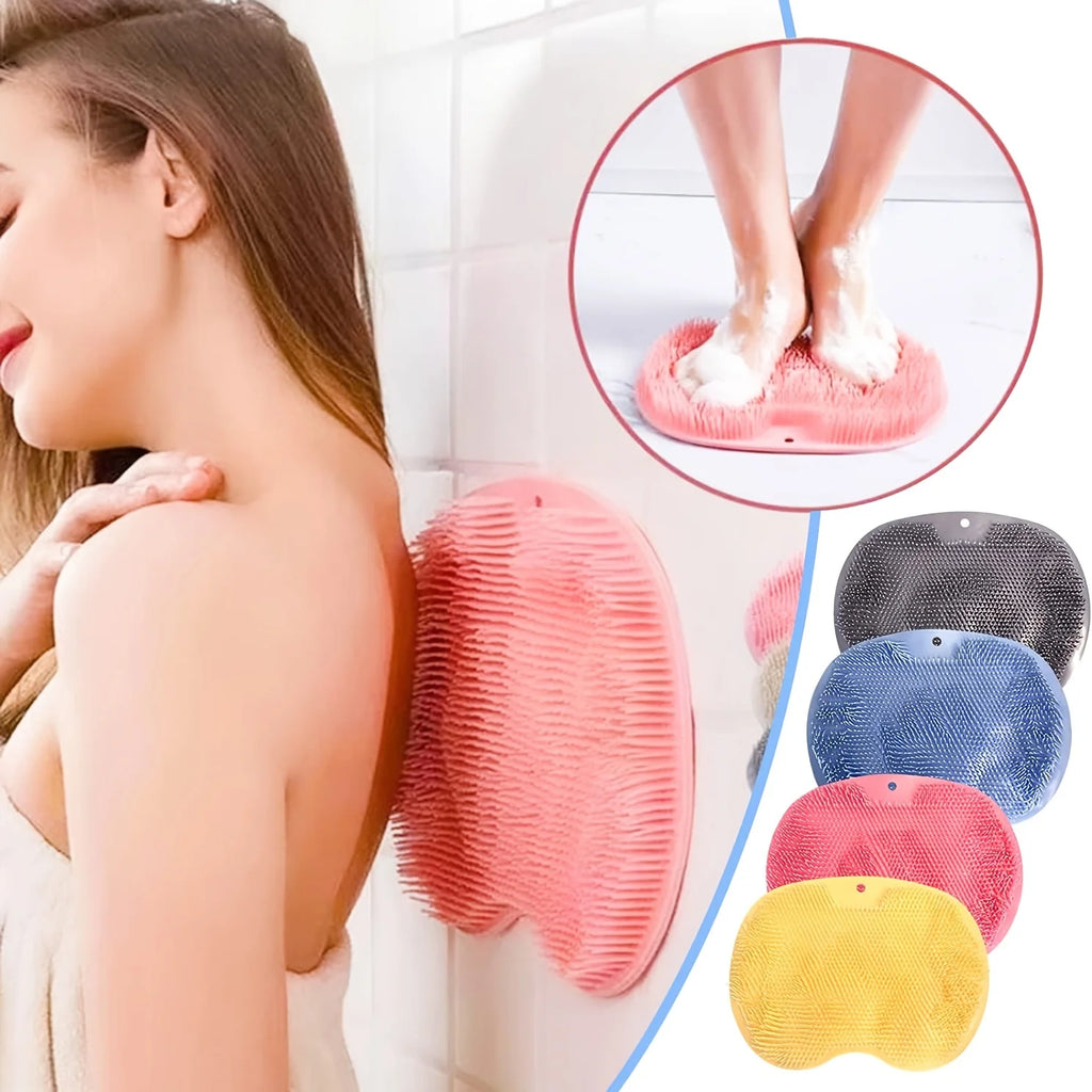 Bath Massage Pad, Shower Foot Massage Scrub, Bathroom Wall Mounted Back Scrub, Back Exfoliator, Back Massage Pad - Open Season Industries