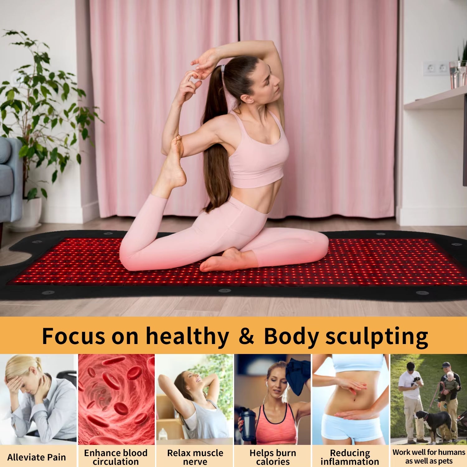 2024 New Generation Red Light Therapy Bed Used to Whole Body Pain Relieve Home Spa SUPER LARGE - Open Season Industries