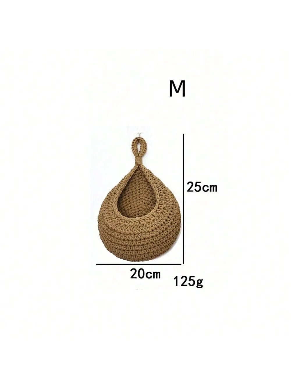 Wall Decor Hanging Basket, Bohemian Woven Basket Planting Planter Container Teardrop Shape Suitable for Vegetables and Fruits - Open Season Industries