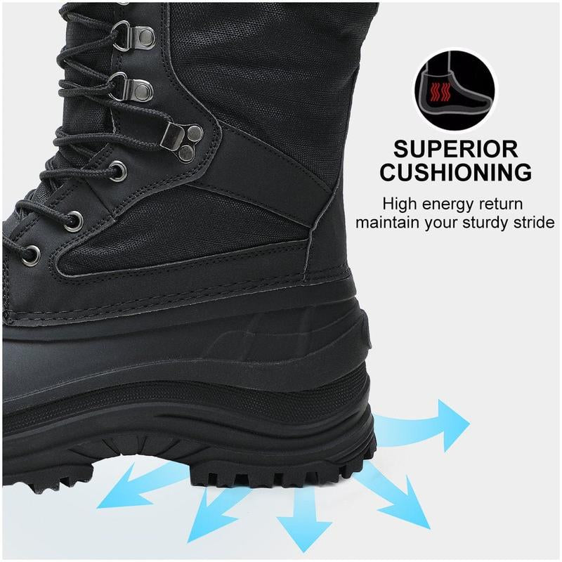 ALEADER Winter Men'S Outdoor Warm Classic Snow Boots Non - Slip 3M THINSULATE INSULATION Sports Leisure Hiking Boots Waterproof - Open Season Industries