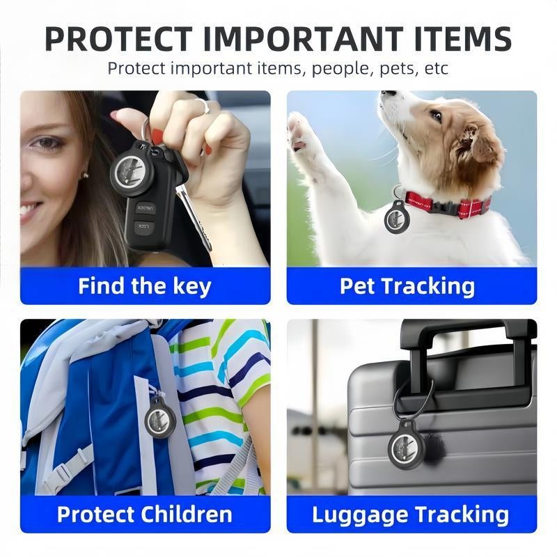 [Summer Deals] Tukio GPS Tracker for Cars & Pets - Mini Clear Design, Weatherproof Case, Anti - Lost Device, Works with Apple Find My Ios Only, IP67 Waterproof, Replaceable Battery Protection - Open Season Industries