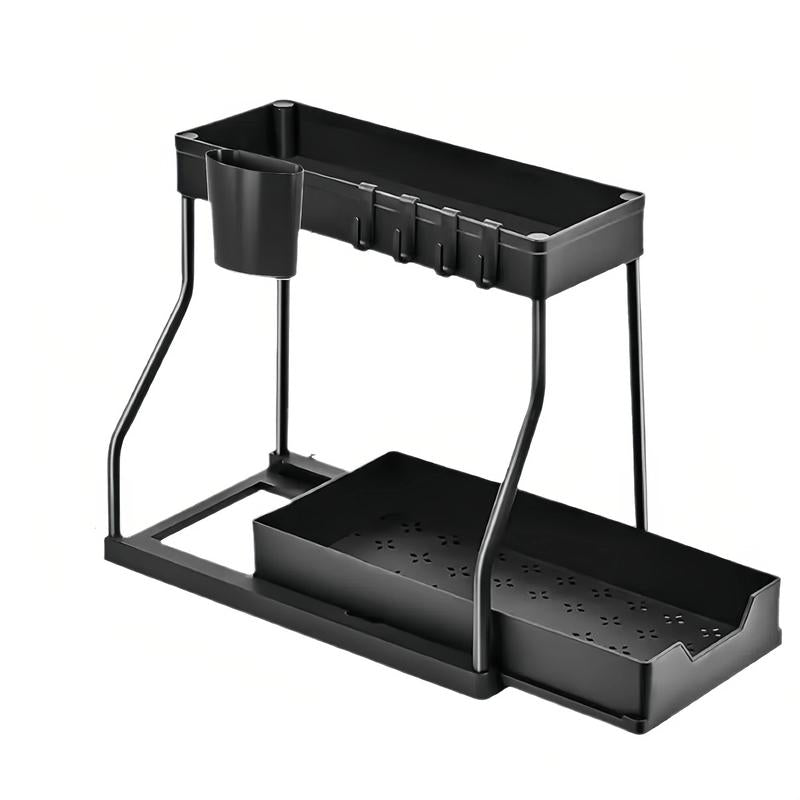 Under Sink Organizer 2 Pack, Bathroom Cabinet Organizer, 2 Tier Sliding Cabinet Basket Organizer Drawer, Multi - Purpose Bath Collection Baskets for Bathroom - Open Season Industries