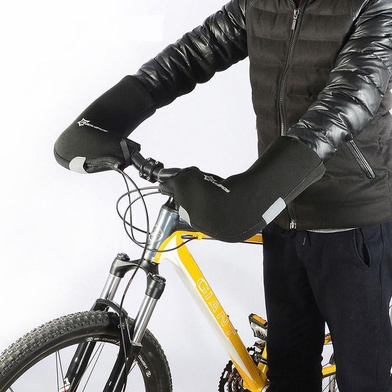 ROCKBROS Handlebar Mittens Cold Weather Mountain Bike Handlebar Mittens Windproof & Coldproof Commuter MTB Bicycle Bar Warmer Covers - Open Season Industries