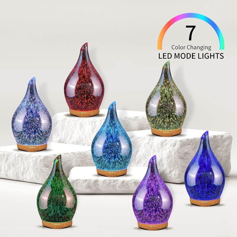 Porseme 280Ml Essential Oil Diffuser,Aroma Ultrasonic Humidifier with Remote Control,Bpa Free,Auto Shut - Off,Timer Setting Porseme - Open Season Industries