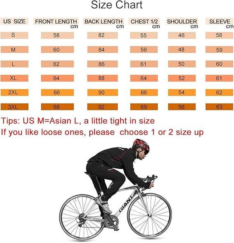ROCKBROS Cycling Jackets for Men Winter Bike Jackets Thermal Windproof Jacket for Men Cold Weather Cycling Running Hiking - Open Season Industries