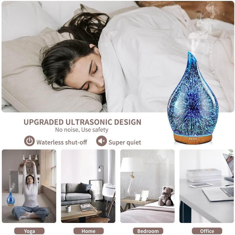 Porseme 280Ml Essential Oil Diffuser,Aroma Ultrasonic Humidifier with Remote Control,Bpa Free,Auto Shut - Off,Timer Setting Porseme - Open Season Industries